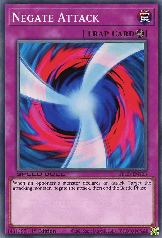 Negate Attack, Speed Duel: Battle City Box · SBCB-EN103