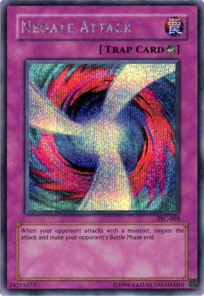 Negate Attack, Yu-Gi-Oh! The Sacred Cards promotional cards · TSC-003