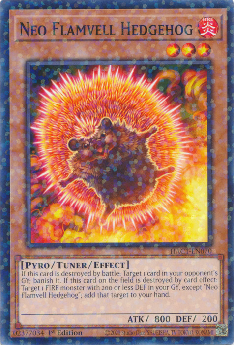 Neo Flamvell Hedgehog, Hidden Arsenal: Chapter 1 · HAC1-EN070