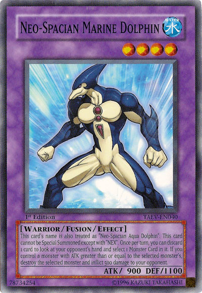 Neo-Spacian Marine Dolphin, Tactical Evolution Sneak Peek Participation Card · TAEV-EN040