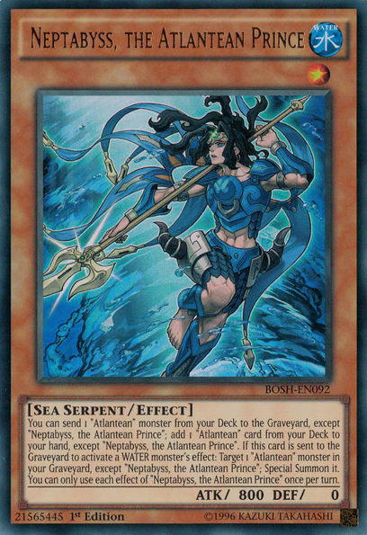Neptabyss, the Atlantean Prince, Breakers of Shadow Sneak Peek Participation Card · BOSH-EN092