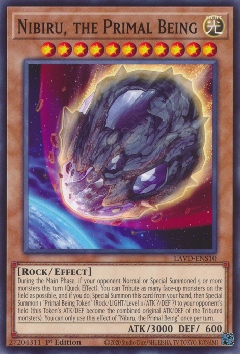 Nibiru, the Primal Being, Legendary Arc-V Decks · LAVD-ENS10