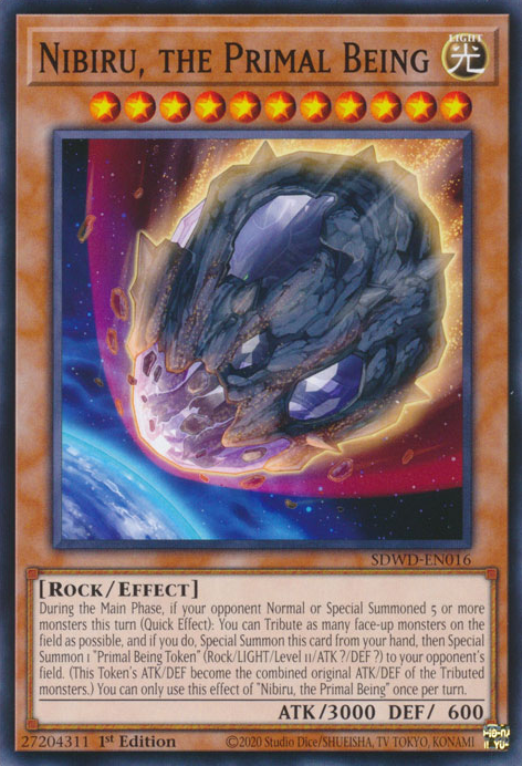 Nibiru, the Primal Being, Structure Deck: Blue-Eyes White Destiny · SDWD-EN016
