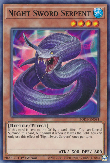 Night Sword Serpent, Burst of Destiny · BODE-EN081