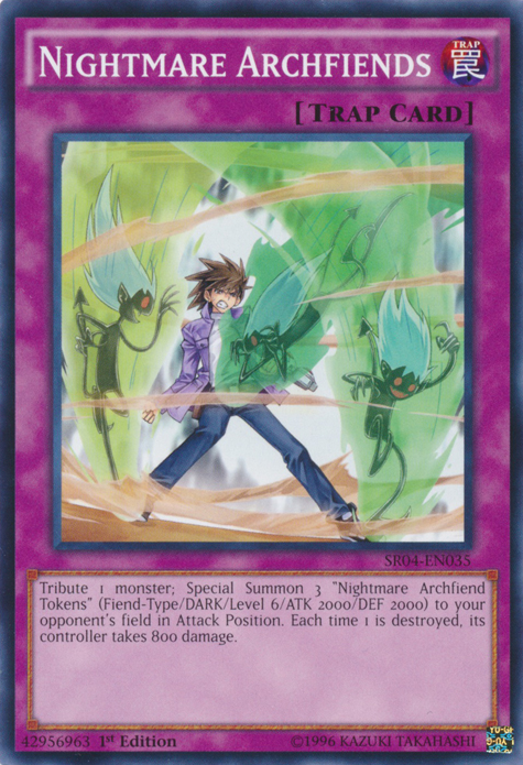 Nightmare Archfiends, Dinosmasher's Fury Structure Deck · SR04-EN035