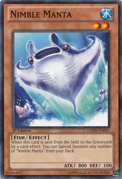 Nimble Manta, Galactic Overlord Sneak Peek Participation Card · GAOV-EN097