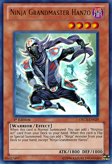 Ninja Grandmaster Hanzo, Order of Chaos Sneak Peek Participation Card · ORCS-EN029