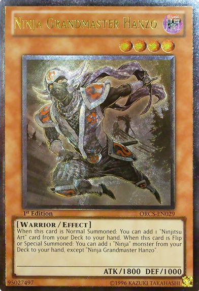 Ninja Grandmaster Hanzo, Order of Chaos Sneak Peek Participation Card · ORCS-EN029
