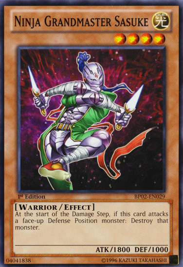 Ninja Grandmaster Sasuke, Battle Pack 2: War of the Giants · BP02-EN029
