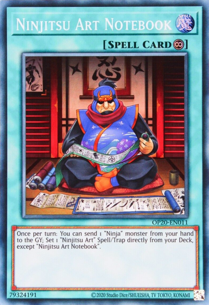 Ninjitsu Art Notebook, OTS Tournament Pack 20 · OP20-EN011