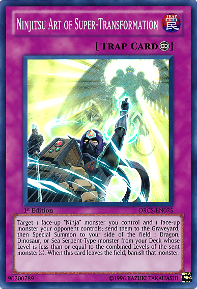 Ninjitsu Art of Super-Transformation, Order of Chaos Sneak Peek Participation Card · ORCS-EN075