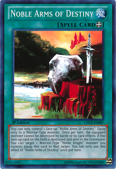 Noble Arms of Destiny, Lord of the Tachyon Galaxy Sneak Peek Participation Card · LTGY-EN087