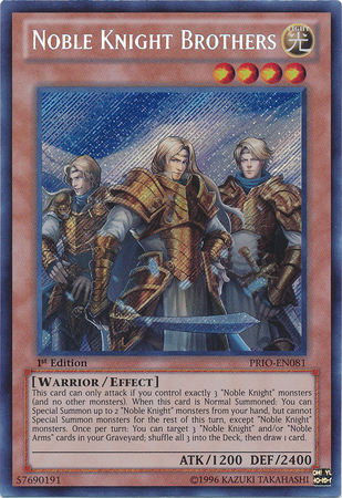 Noble Knight Brothers, Primal Origin Plus · PRIO-EN081