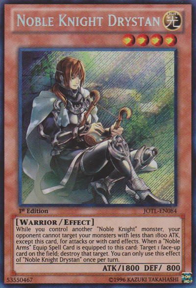 Noble Knight Drystan, Judgment of the Light Sneak Peek Participation Card · JOTL-EN084