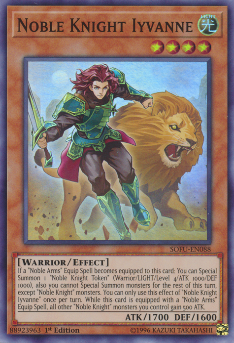 Noble Knight Iyvanne, Soul Fusion Sneak Peek Participation Card · SOFU-EN088