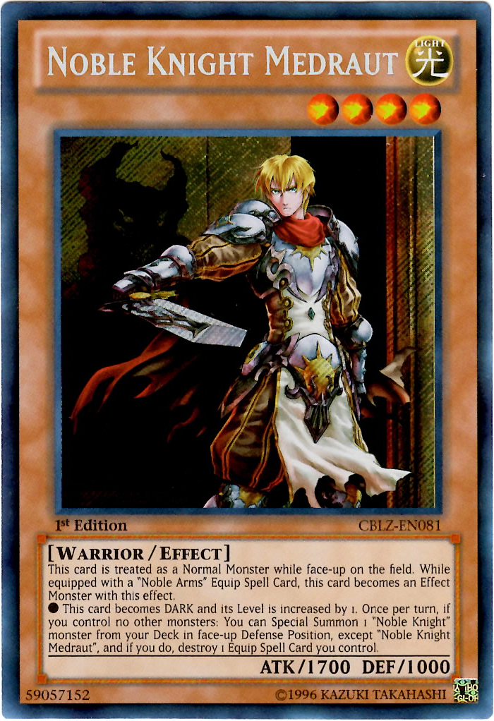 Noble Knight Medraut, Cosmo Blazer Sneak Peek Participation Card · CBLZ-EN081