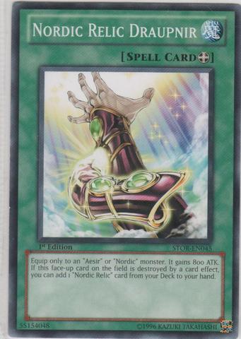 Nordic Relic Draupnir, Storm of Ragnarok Sneak Peek Participation Card · STOR-EN045
