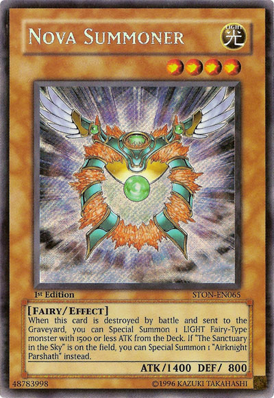 Nova Summoner, Strike of Neos Sneak Peek Participation Card · STON-EN065