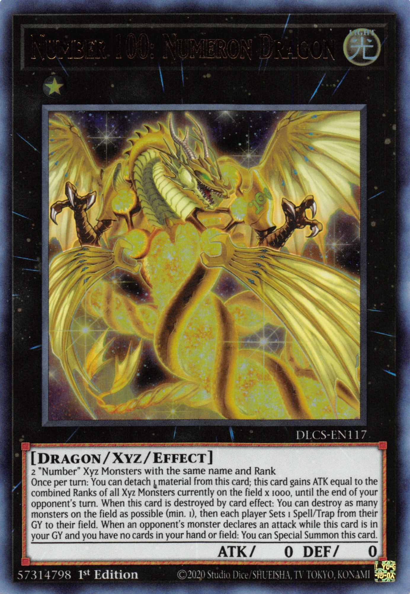 Number 100: Numeron Dragon, Dragons of Legend: The Complete Series · DLCS-EN117