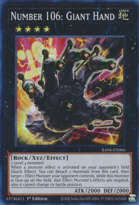 Number 106: Giant Hand, Quarter Century Stampede · RA04-EN066