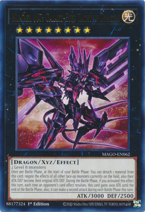 Number 107: Galaxy-Eyes Tachyon Dragon, Maximum Gold · MAGO-EN062