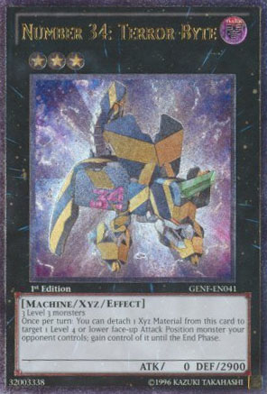 Number 34: Terror-Byte, Generation Force Sneak Peek Participation Card · GENF-EN041