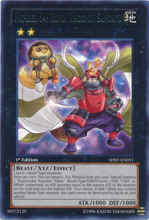 Number 64: Ronin Raccoon Sandayu, Shadow Specters Sneak Peek Participation Card · SHSP-EN051