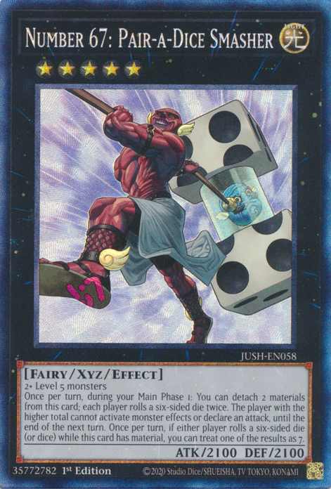 Number 67: Pair-a-Dice Smasher, Justice Hunters · JUSH-EN058