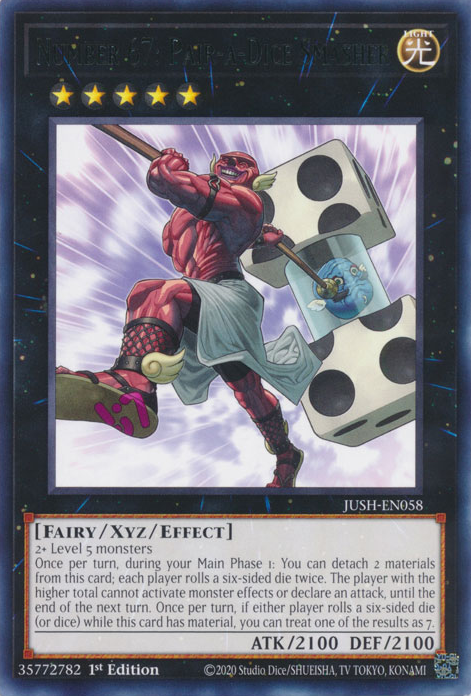 Number 67: Pair-a-Dice Smasher, Justice Hunters · JUSH-EN058