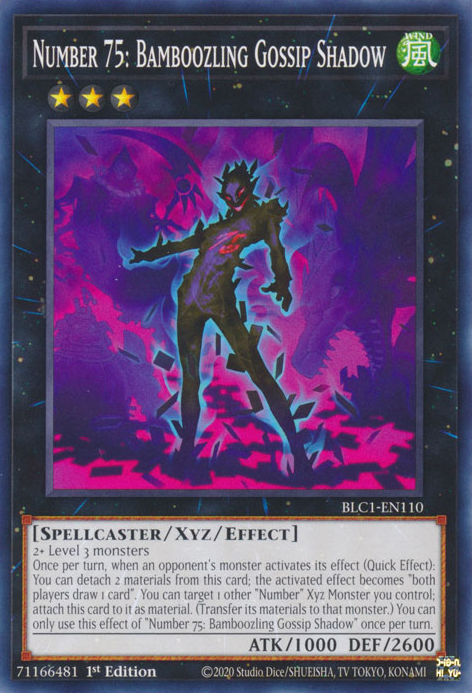 Number 75: Bamboozling Gossip Shadow, Battles of Legend: Chapter 1 · BLC1-EN110