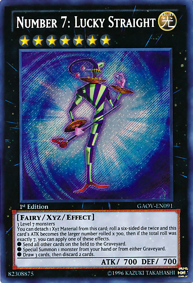 Number 7: Lucky Straight, Galactic Overlord Sneak Peek Participation Card · GAOV-EN091