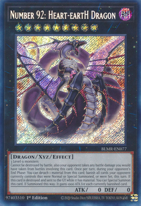 Number 92: Heart-eartH Dragon, Battles of Legend: Monstrous Revenge · BLMR-EN077