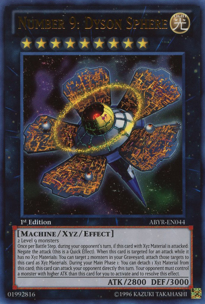 Number 9: Dyson Sphere, Abyss Rising Sneak Peek Participation Card · ABYR-EN044