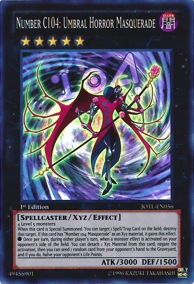 Number C104: Umbral Horror Masquerade, Judgment of the Light Sneak Peek Participation Card · JOTL-EN056