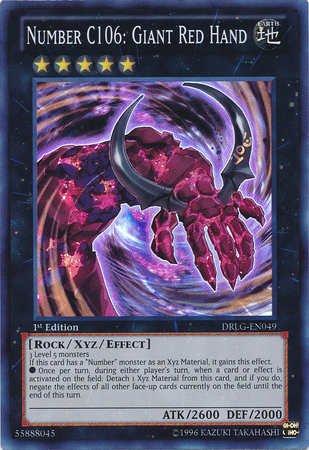 Number C106: Giant Red Hand, Dragons of Legend · DRLG-EN049