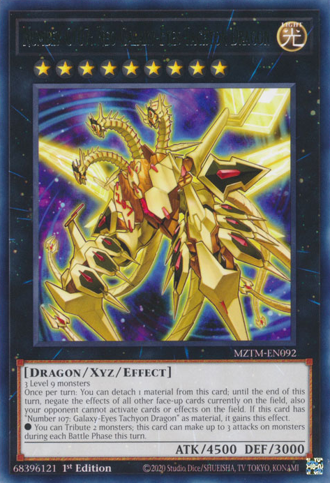 Number C107: Neo Galaxy-Eyes Tachyon Dragon, Maze of the Master · MZTM-EN092