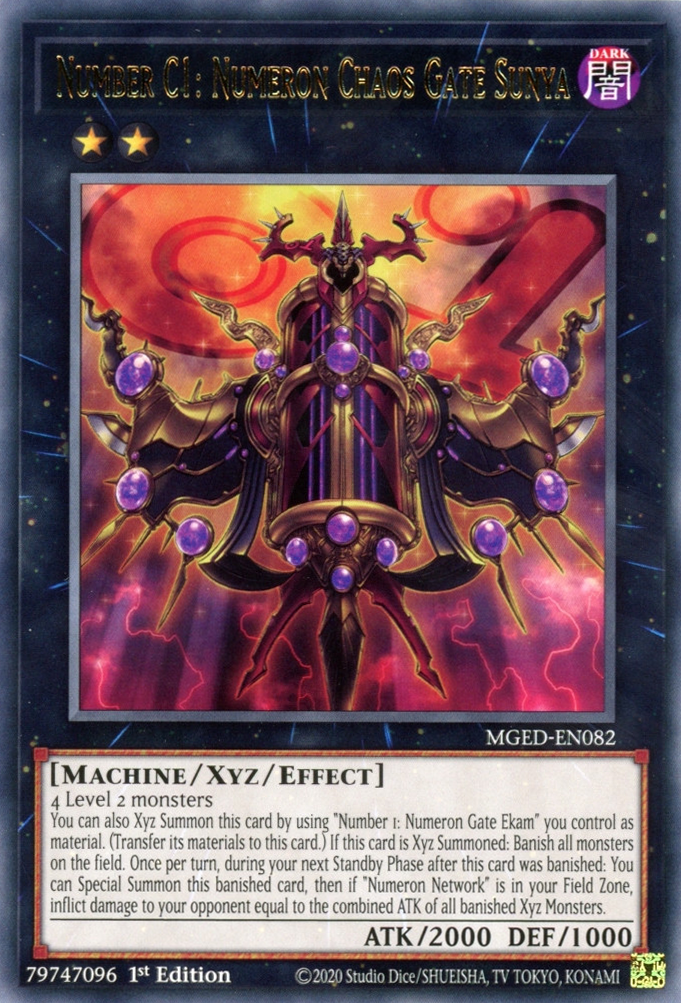 Number C1: Numeron Chaos Gate Sunya, Maximum Gold: El Dorado · MGED-EN082