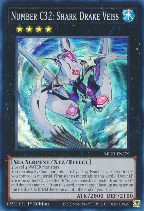 Number C32: Shark Drake Veiss, 25th Anniversary Tin: Dueling Heroes Mega Pack · MP23-EN279