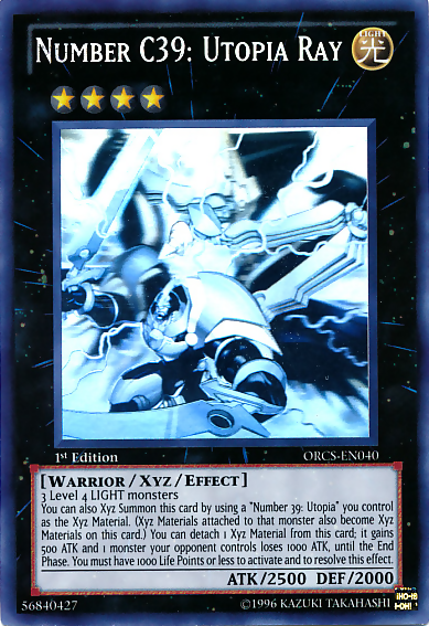 Number C39: Utopia Ray, Order of Chaos Sneak Peek Participation Card · ORCS-EN040