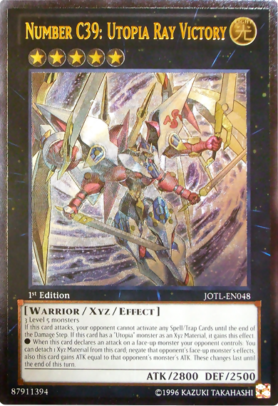 Number C39: Utopia Ray Victory, Judgment of the Light Sneak Peek Participation Card · JOTL-EN048