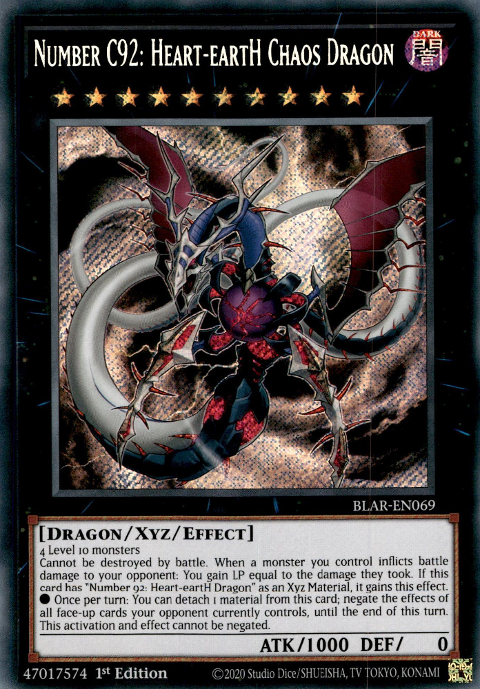 Number C92: Heart-eartH Chaos Dragon, Battles of Legend: Armageddon · BLAR-EN069