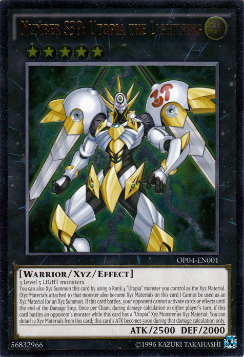 Number S39: Utopia the Lightning, OTS Tournament Pack 4 · OP04-EN001