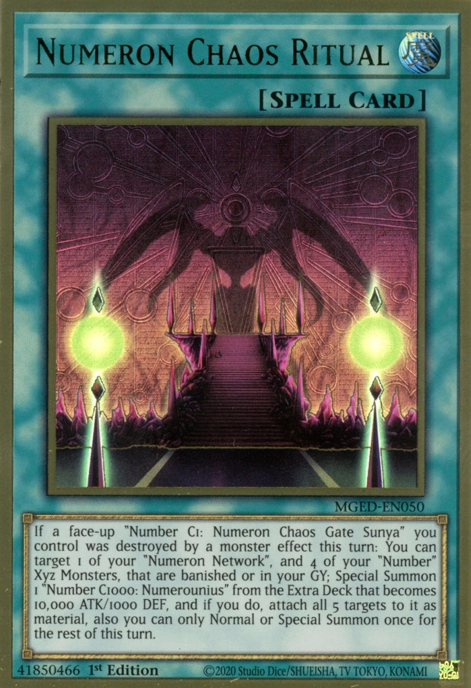 Numeron Chaos Ritual, Maximum Gold: El Dorado · MGED-EN050