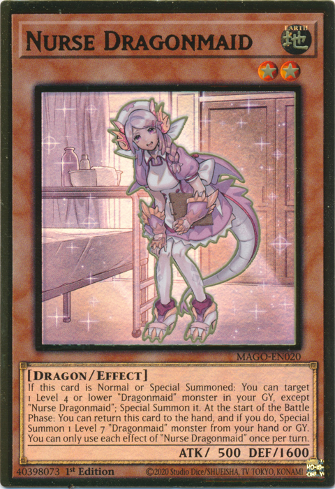 Nurse Dragonmaid, Maximum Gold · MAGO-EN020