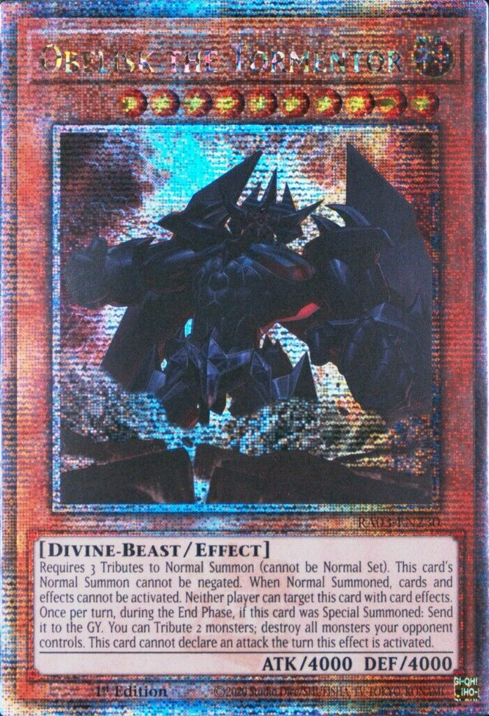 Obelisk the Tormentor, Quarter Century Bonanza · RA03-EN230