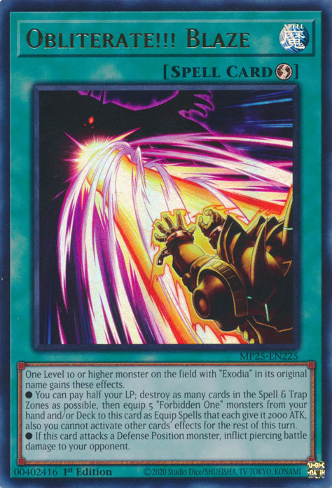 Obliterate!!! Blaze, 2025 Mega-Pack Tin · MP25-EN225