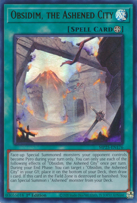 Obsidim, the Ashened City, 2025 Mega-Pack Tin · MP25-EN176