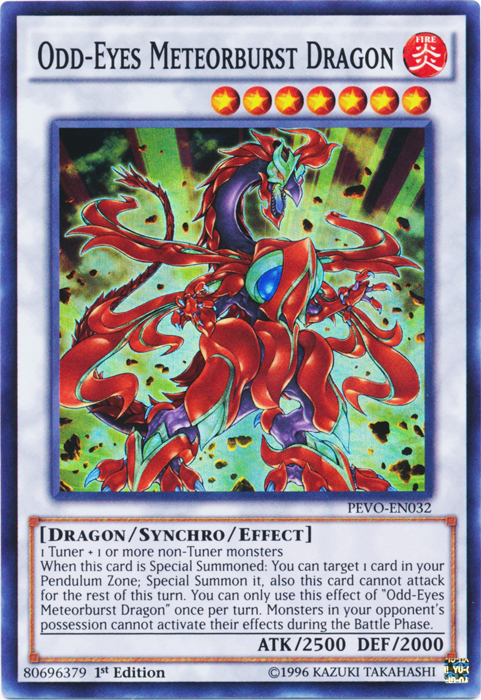 Odd-Eyes Meteorburst Dragon, Pendulum Evolution · PEVO-EN032