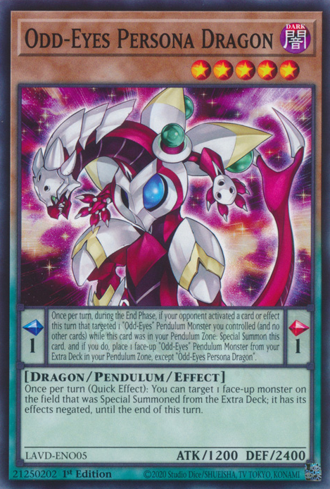 Odd-Eyes Persona Dragon, Legendary Arc-V Decks · LAVD-ENO05