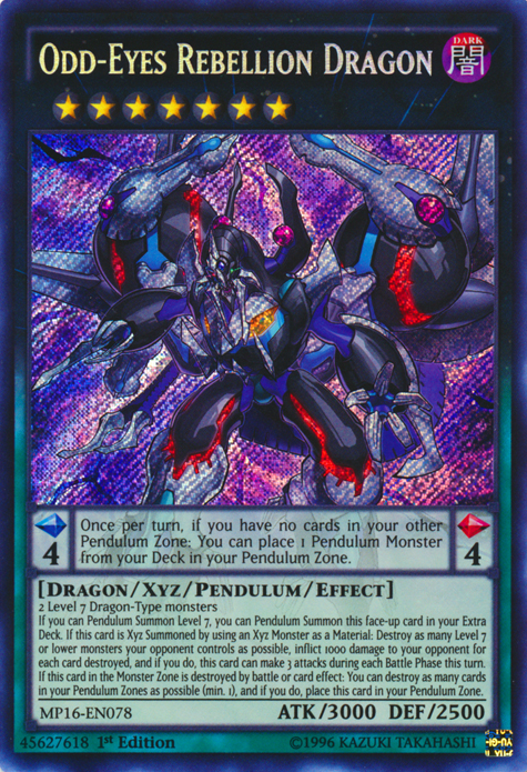 Odd-Eyes Rebellion Dragon, 2016 Mega-Tin Mega Pack · MP16-EN078